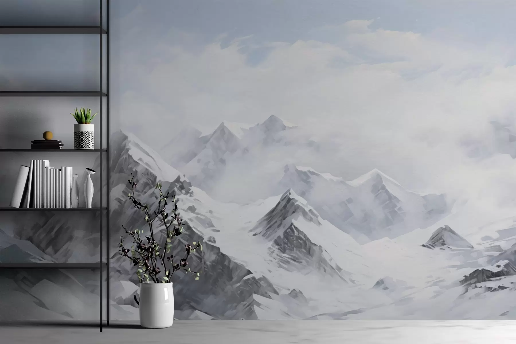 wall murals Snowy mountains w03125