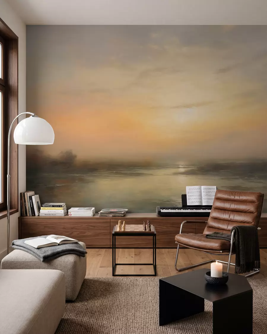 wall murals Charming sunset landscape w03132