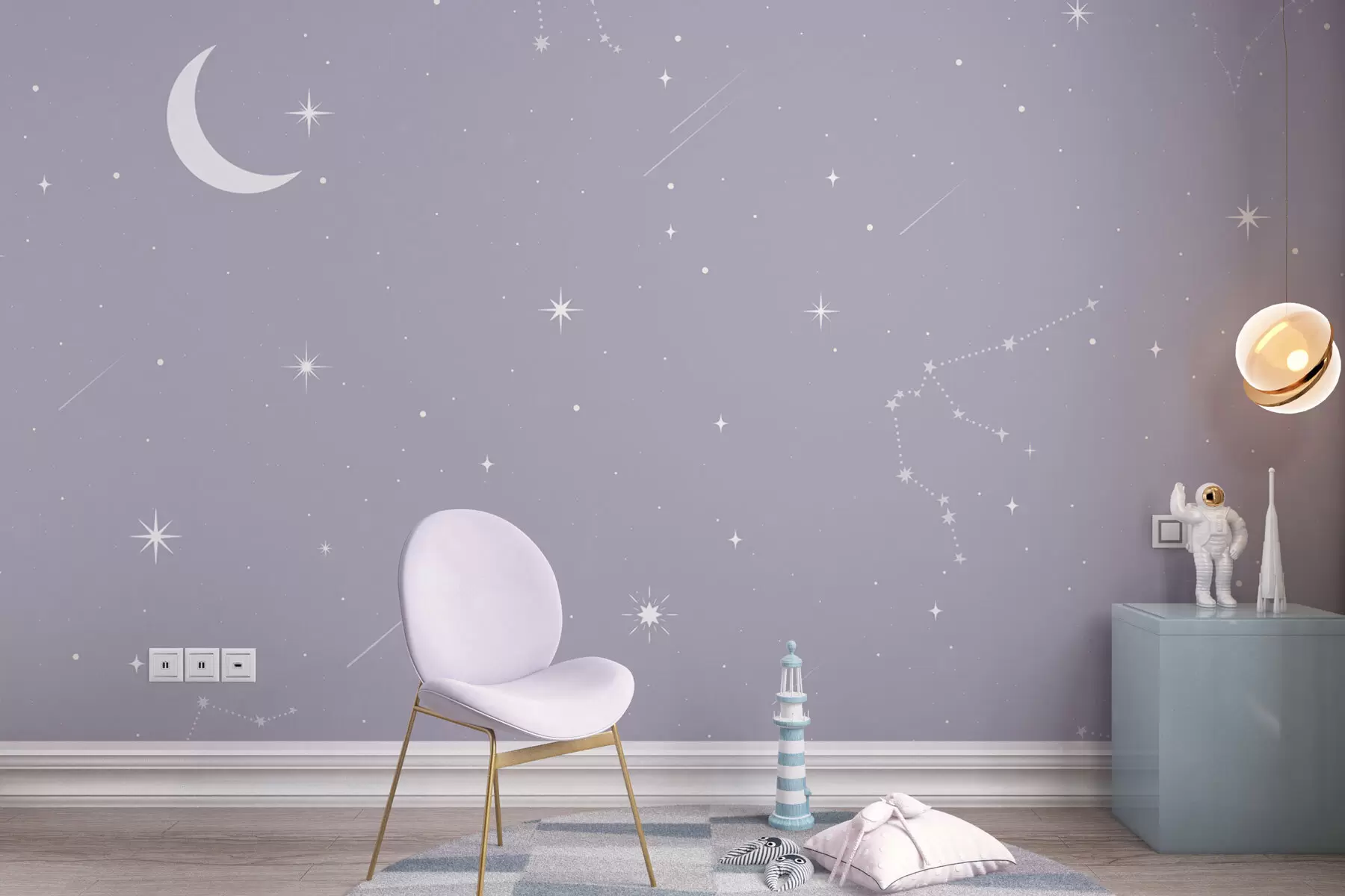 wall murals Starry sky space w03144v1