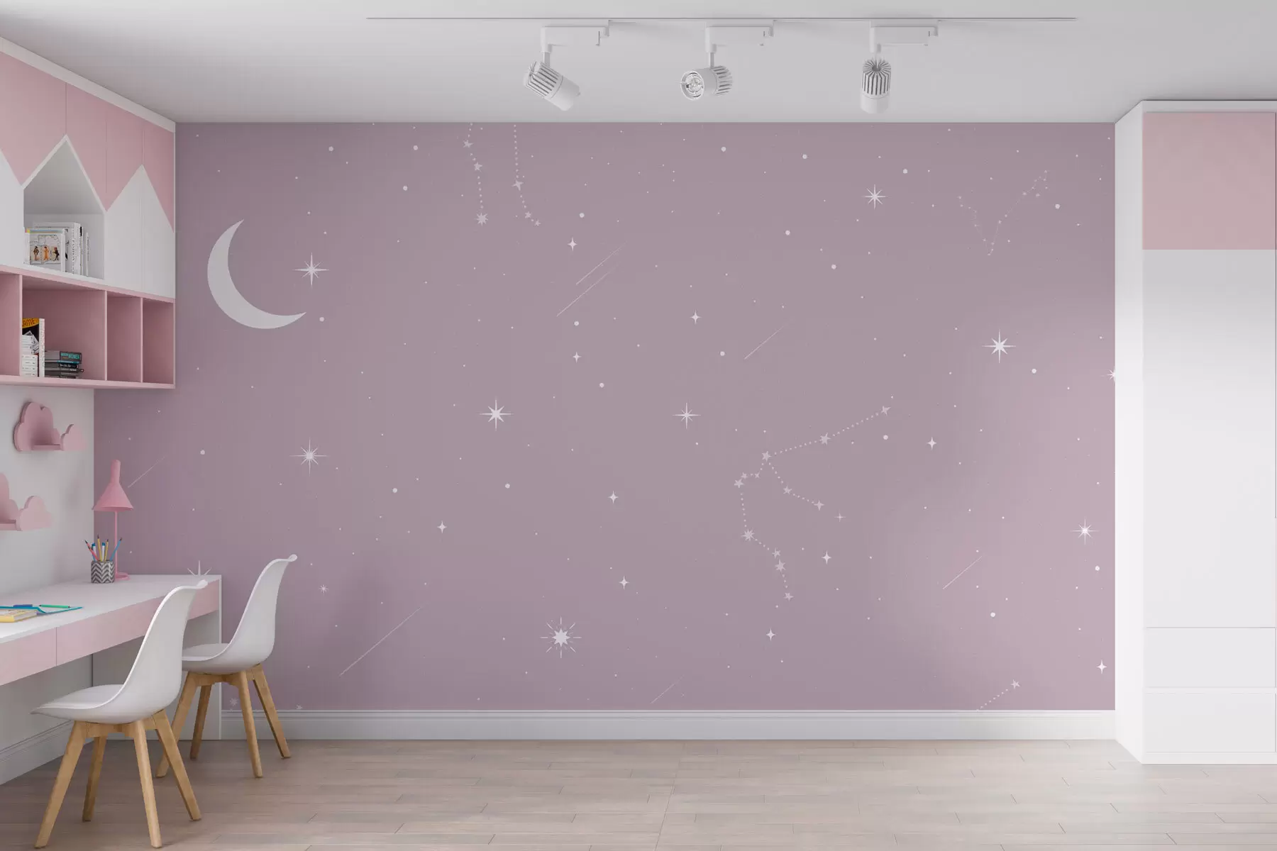 wall murals Starry sky space w03144v2