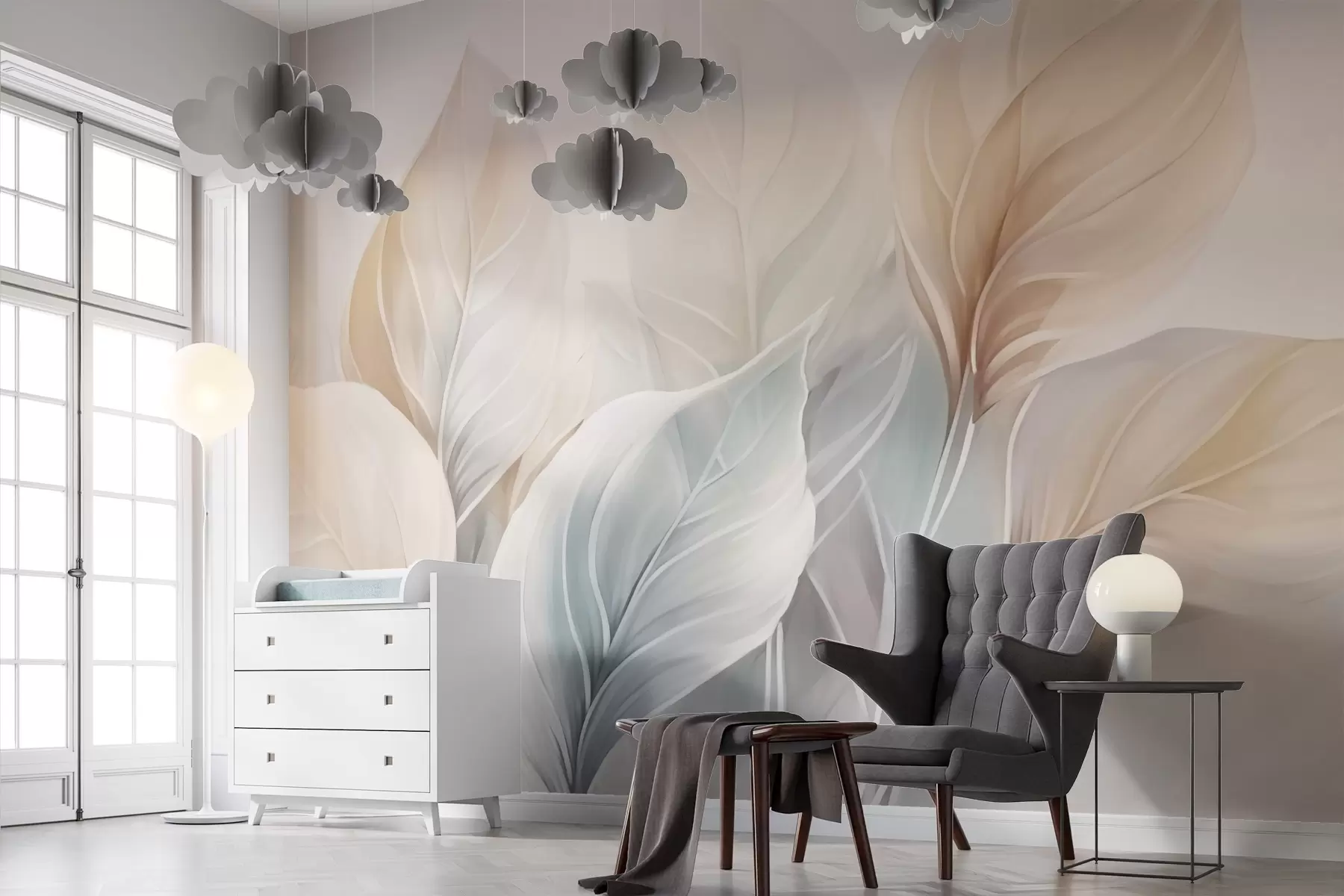 wall murals Leaves w03142
