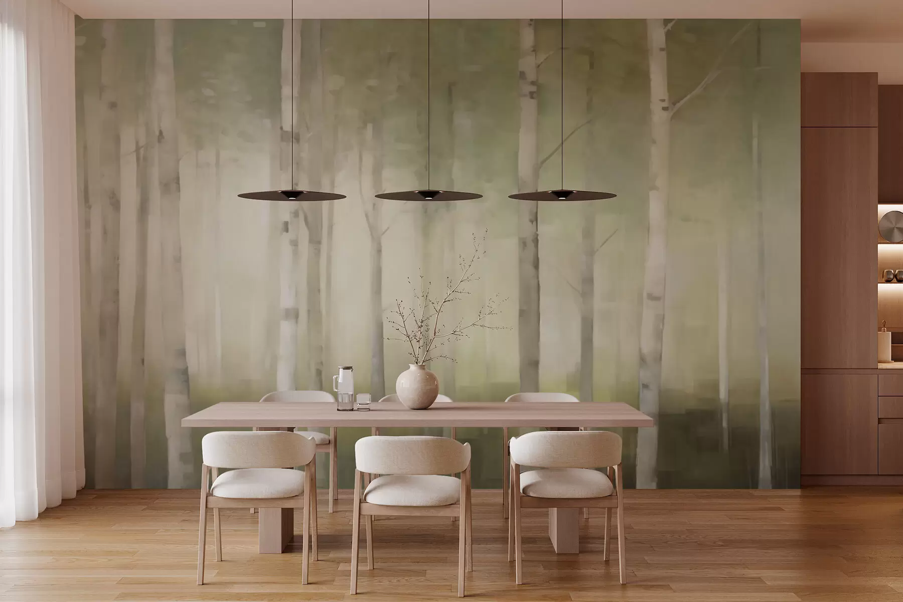 wall murals Forest Trees w03215