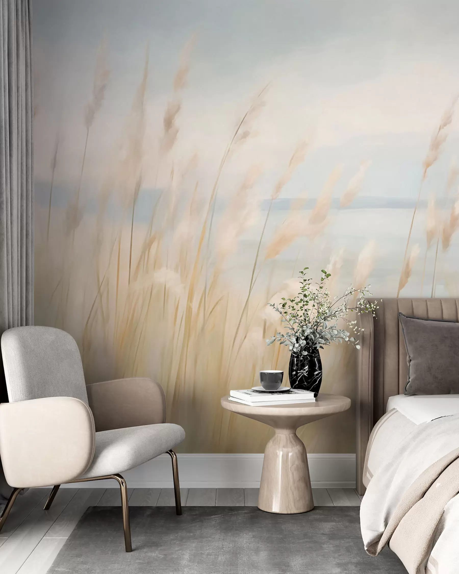 wall murals Pampas under Blue Skies w03231