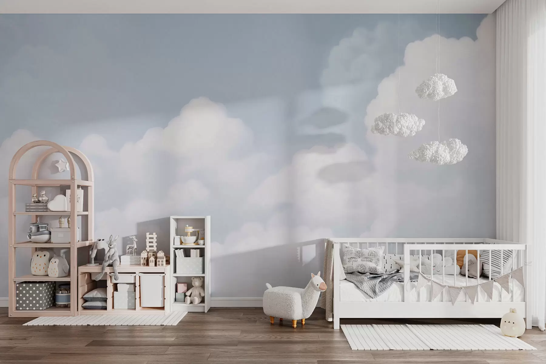 wall murals Blue sky and clouds w03301v1