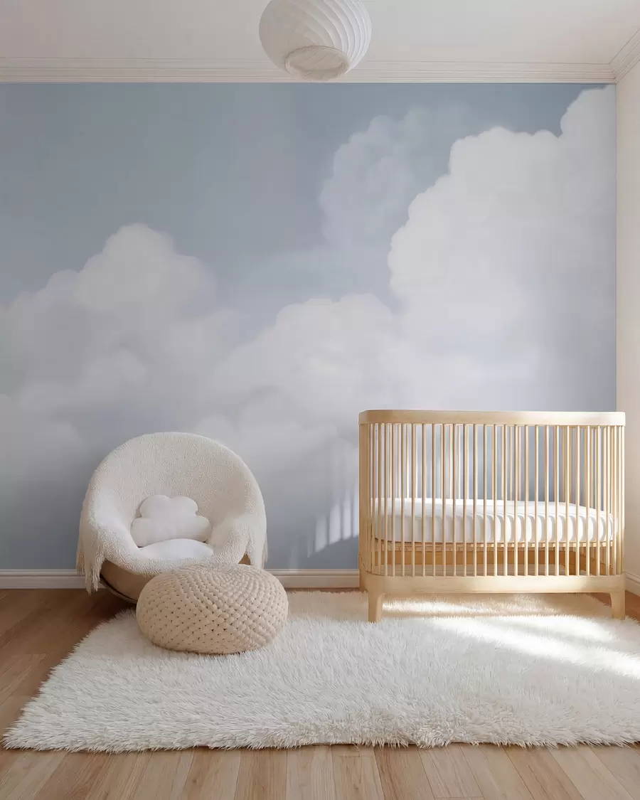 wall murals Blue sky and clouds w03301v1
