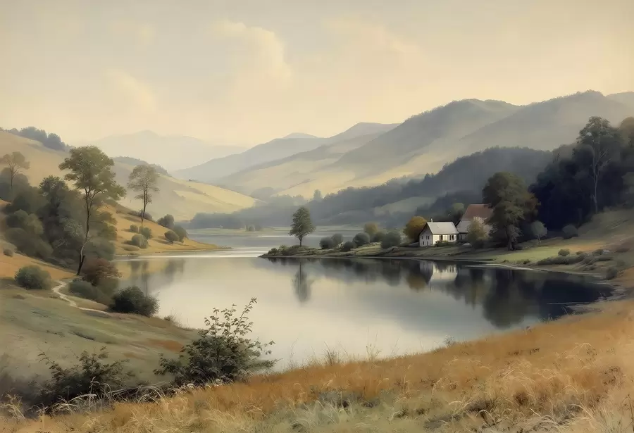 wall murals Landscape tranquility w03331