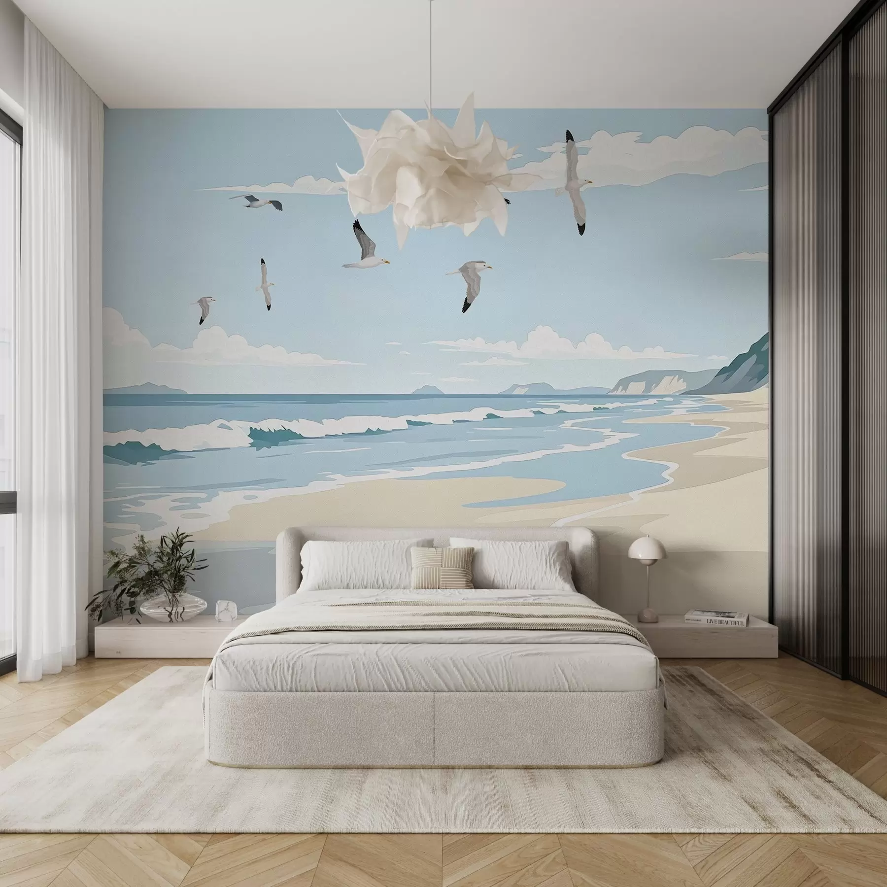 wall murals Seascape painted with oil paint w03338