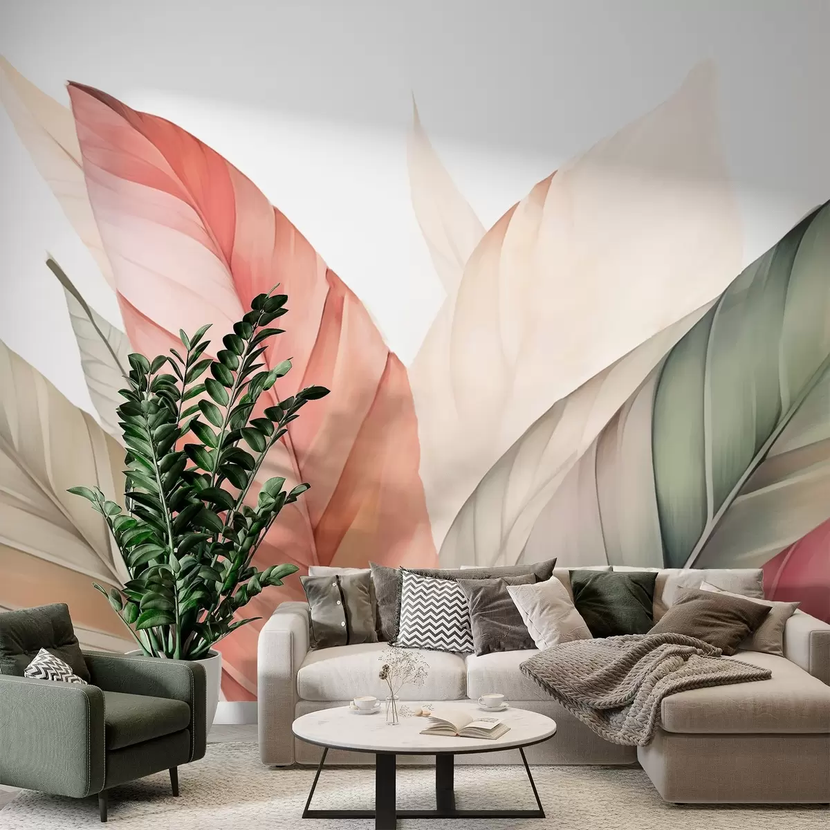 wall murals Multicoloured leaves w03243