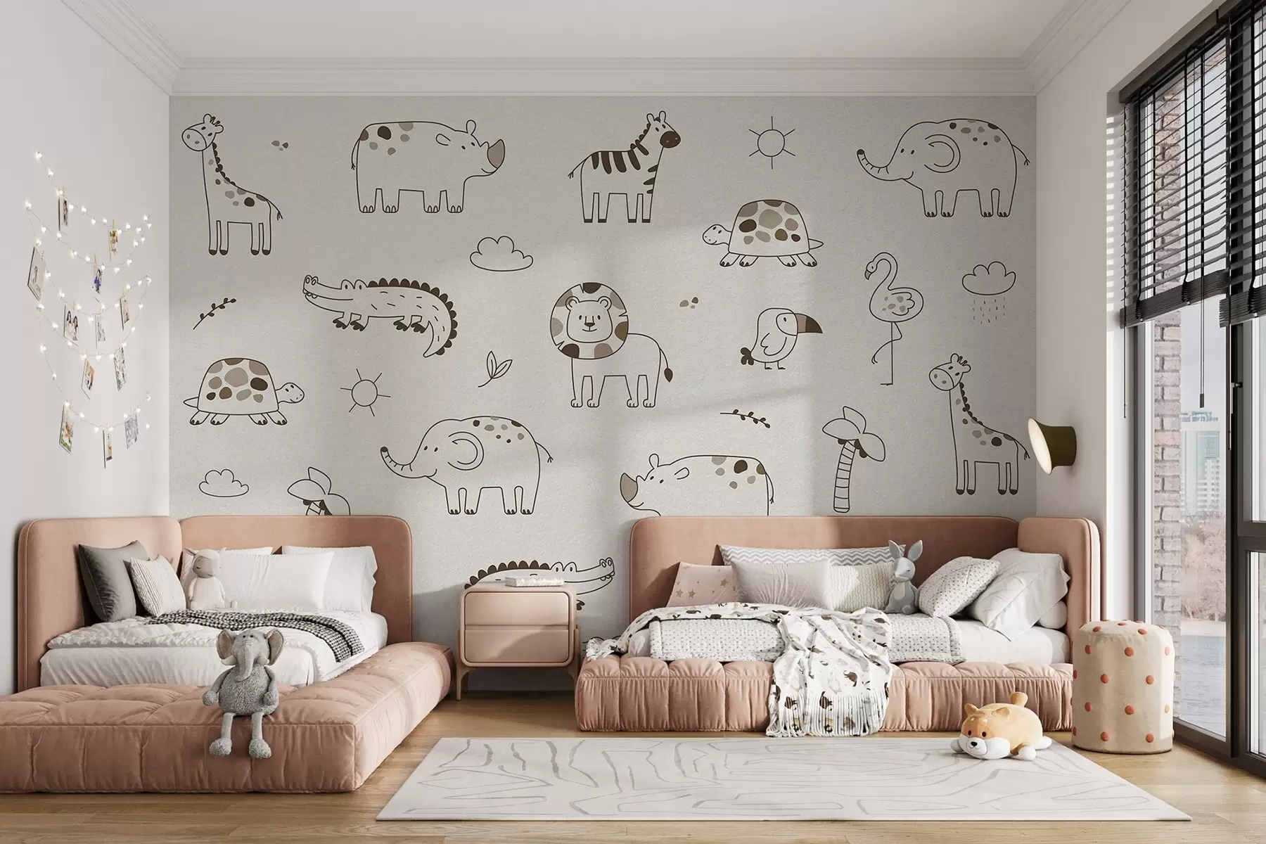 wall murals Animals in children's style w03313