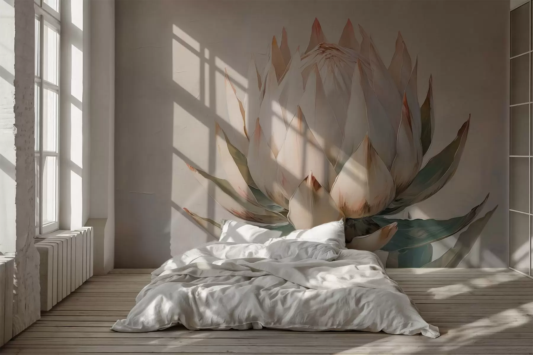 wall murals Artichoke flower imitation painting w03353