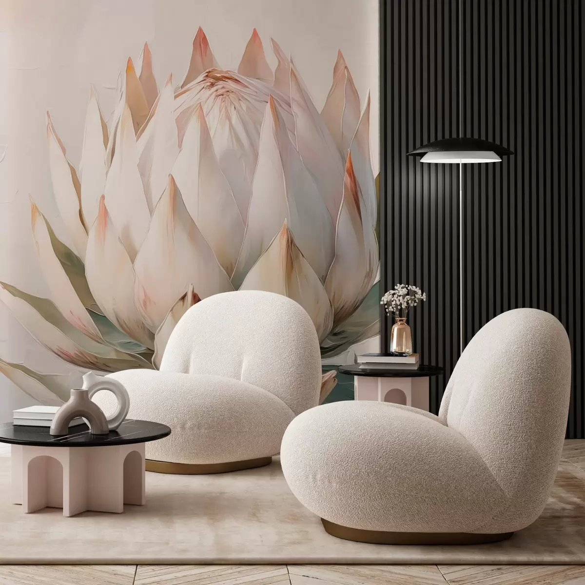 wall murals Artichoke flower imitation painting w03353