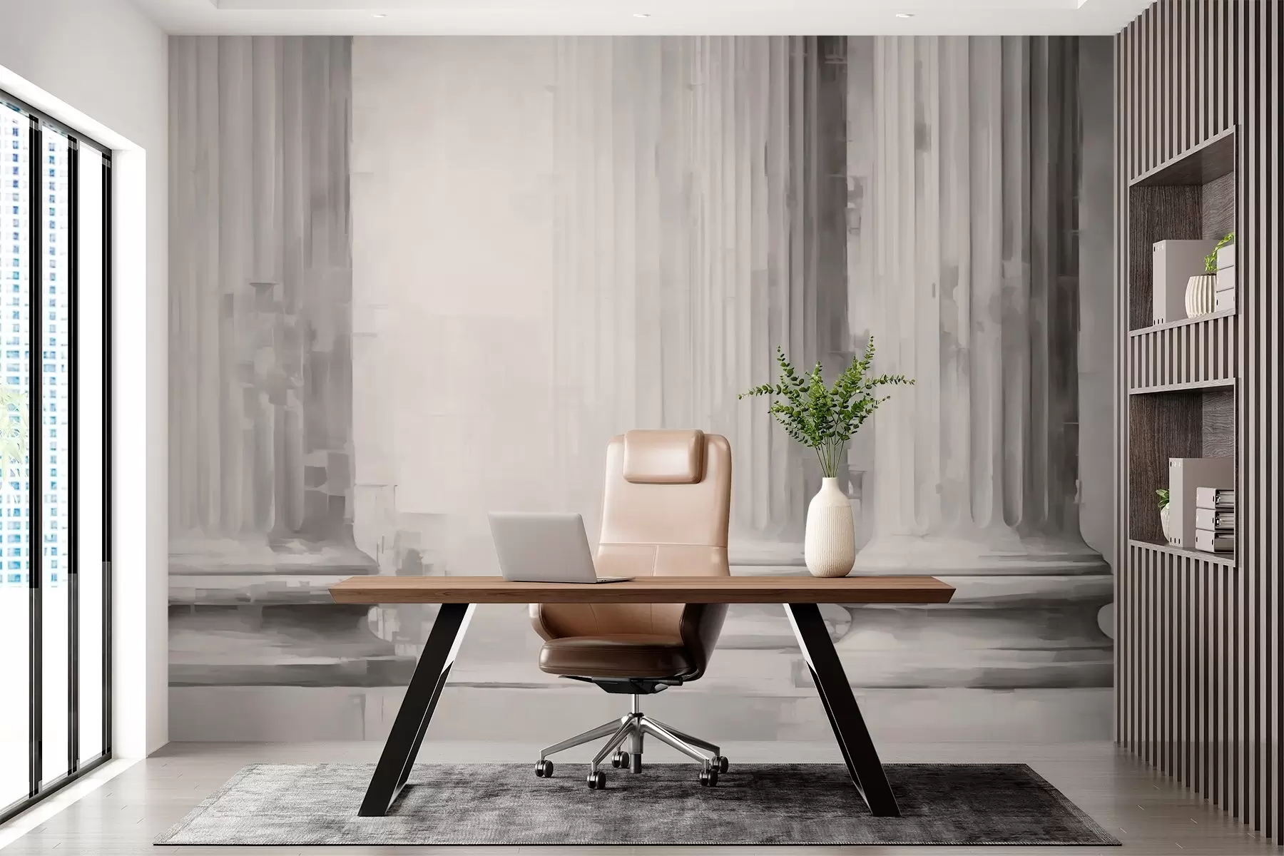 wall murals Columns imitation of painting w03359