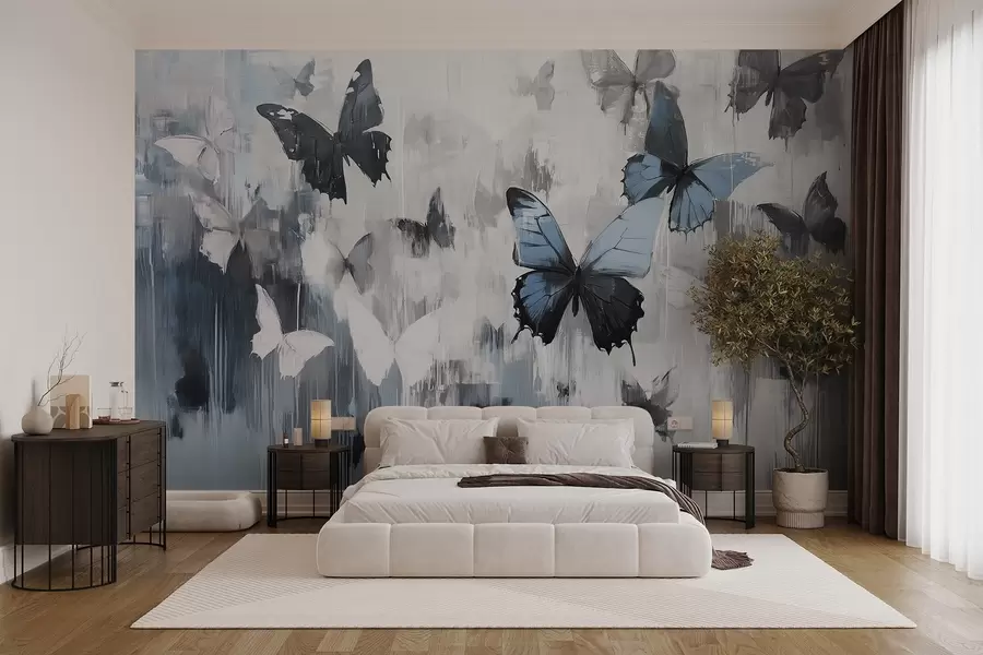 wall murals Abstract butterflies w08924