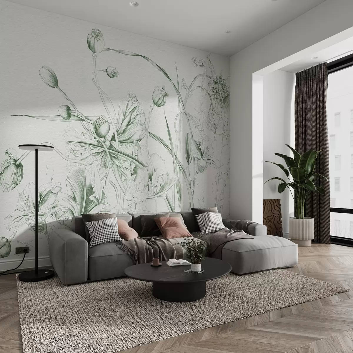 wall murals Botanical graphics w08926