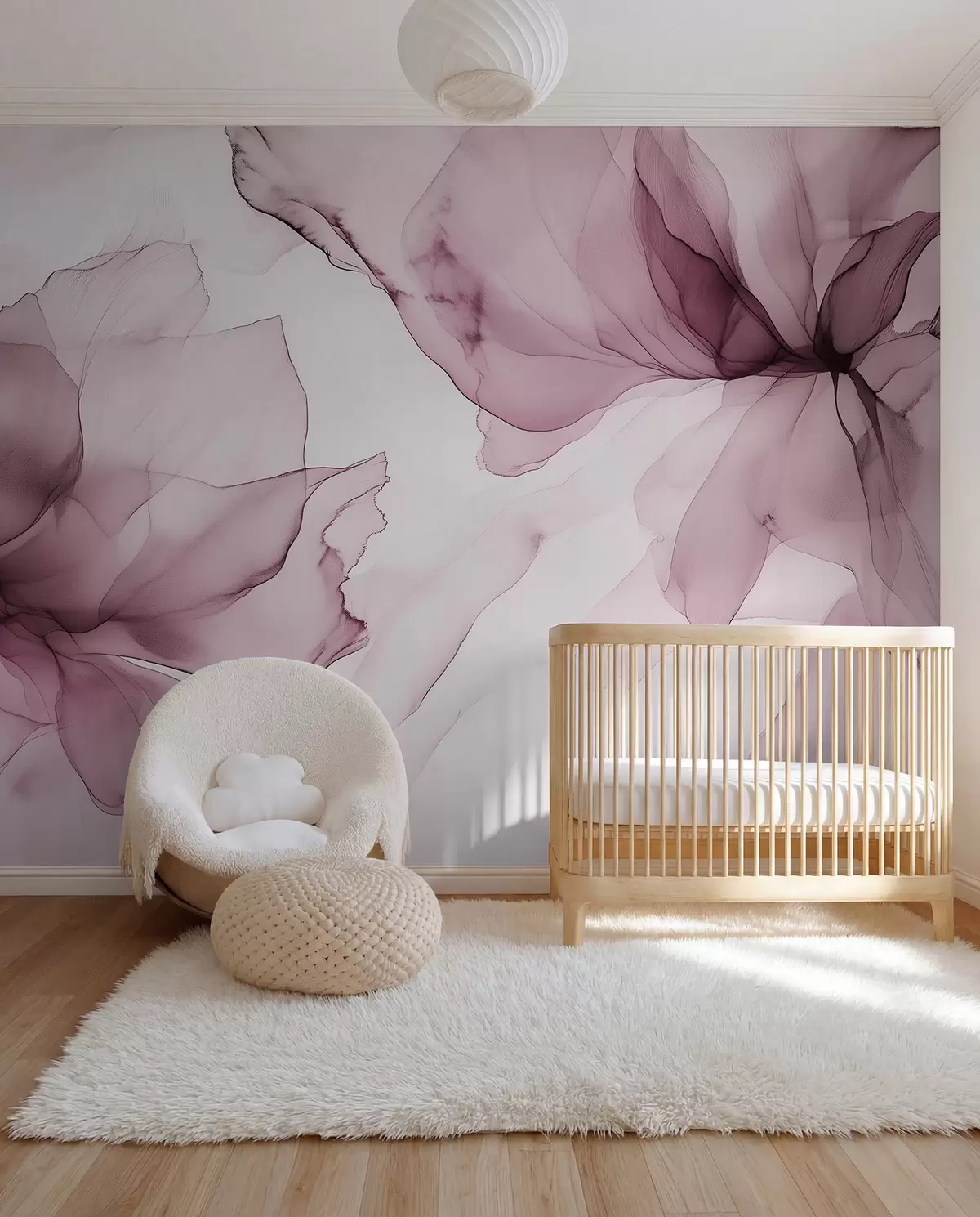 wall murals Blossoms in Plum w03406v1