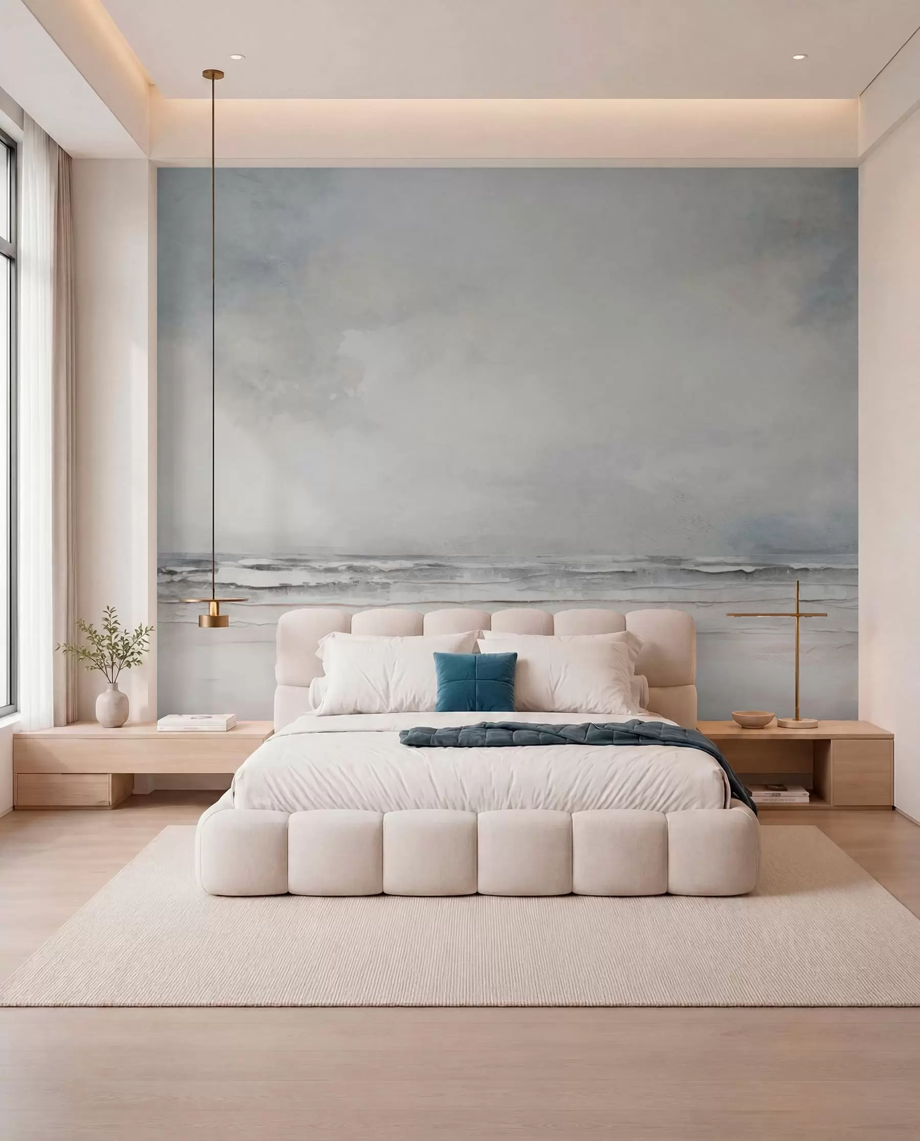 wall murals Abstract horizon of sky and sea meeting w03441