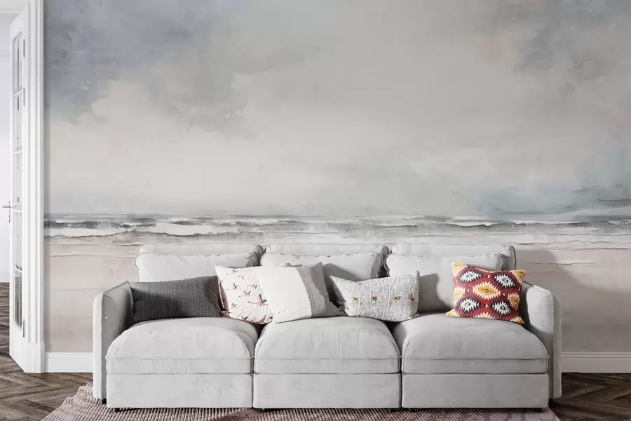 wall murals Abstract horizon of sky and sea meeting w03441