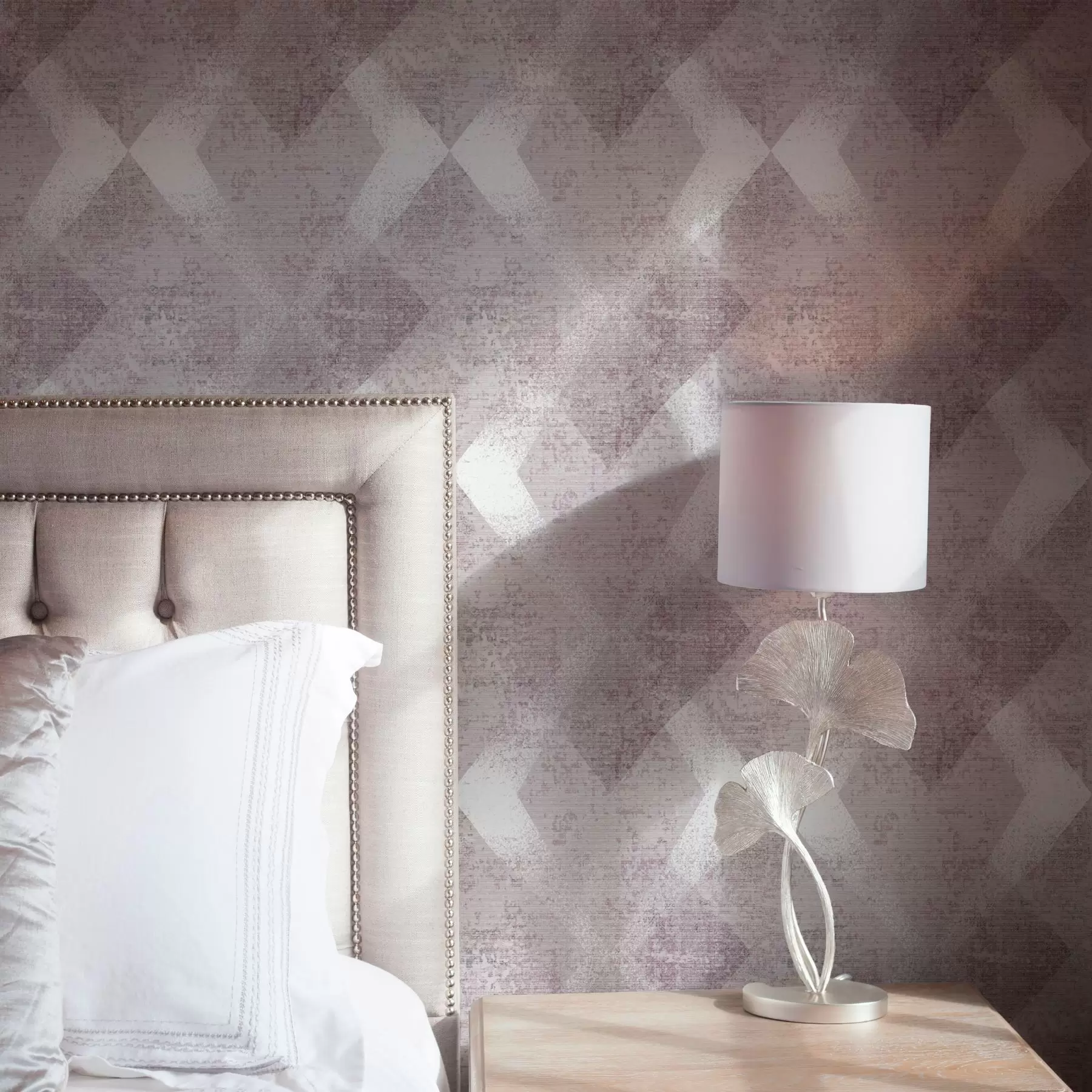 wall murals Rhombuses in pink colors a00007v1