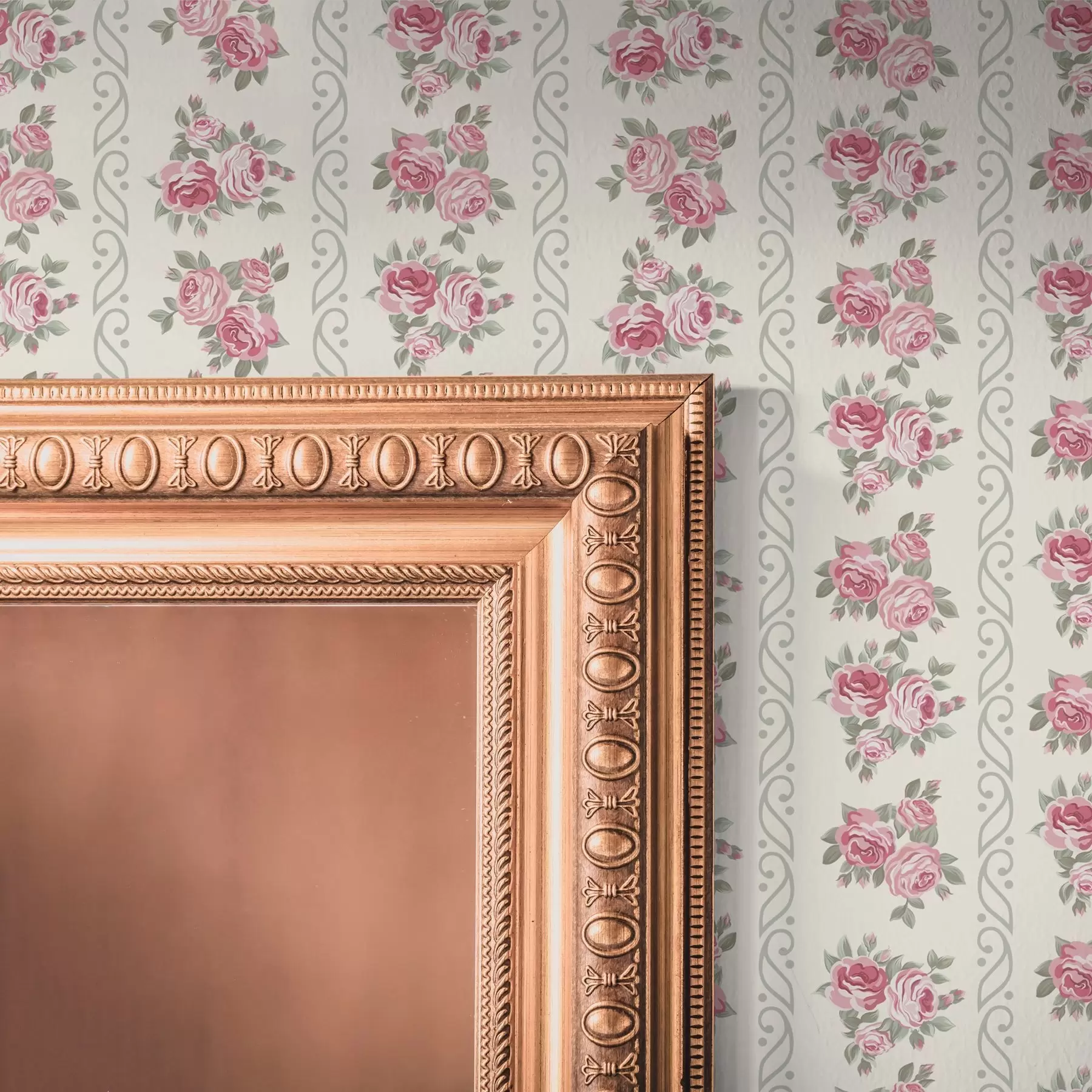 wall murals Vertical stripes of roses a00028