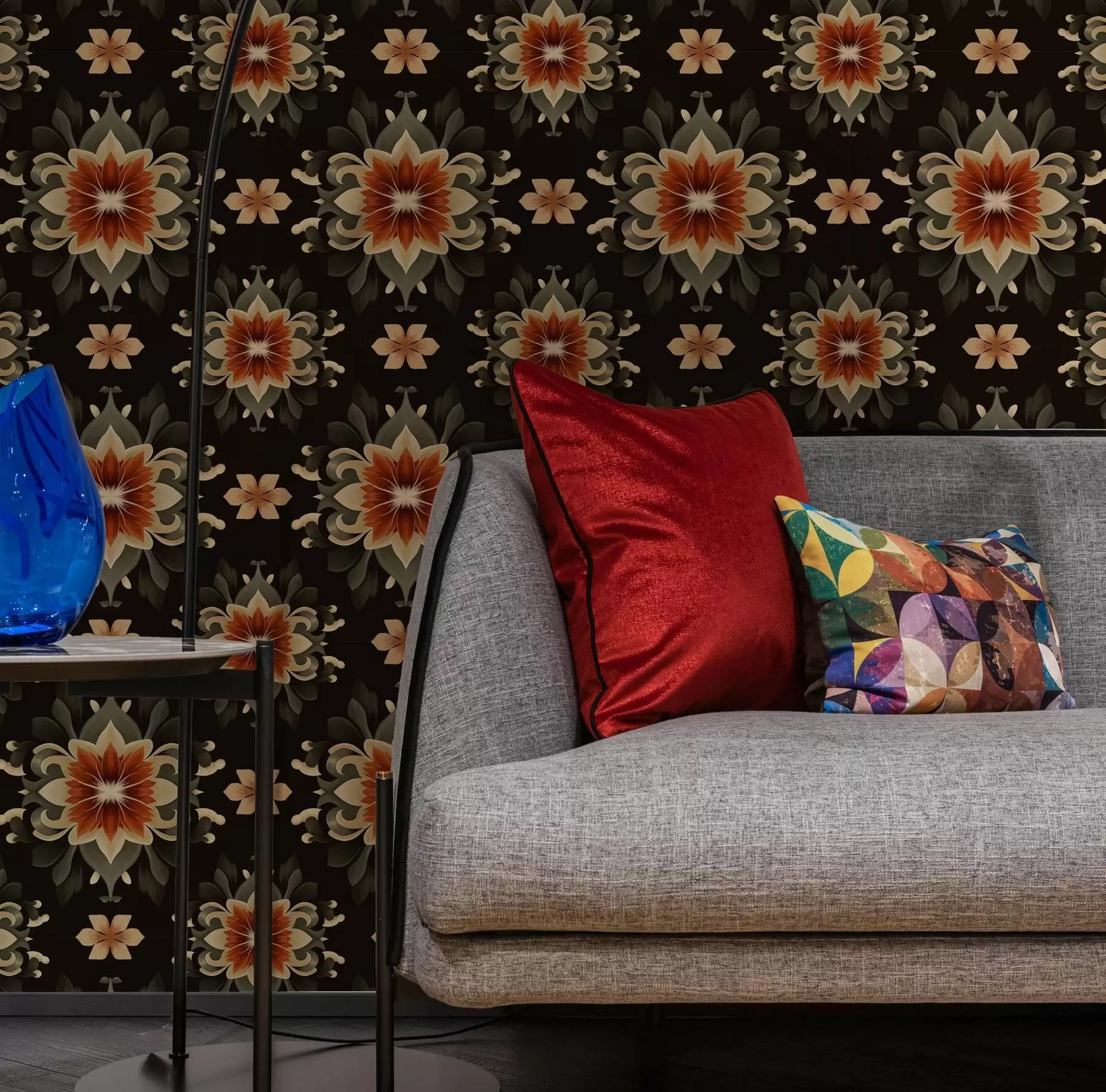 wall murals Abstract floral pattern a00069v2