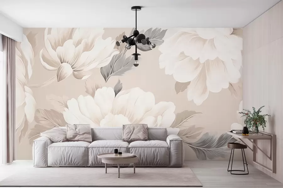 wall murals Large flowers w03432