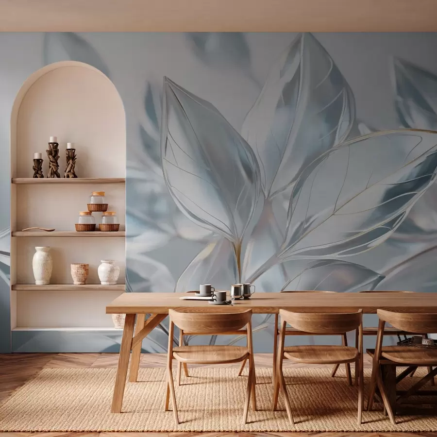 wall murals Large leaves w03472v1