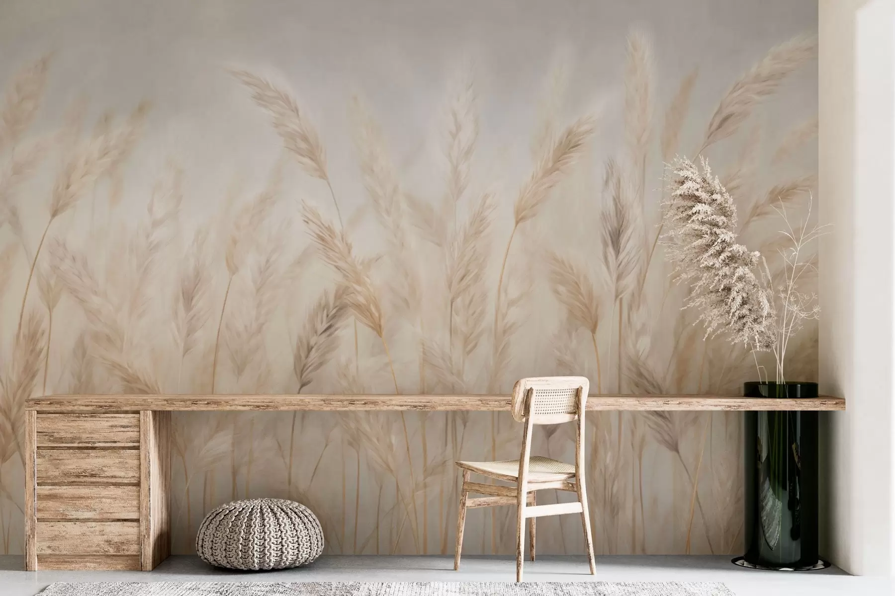 wall murals Spikelets against the blue sky w03530