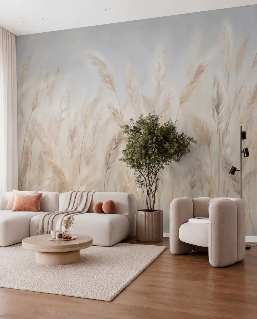 wall murals Spikelets against the blue sky w03530
