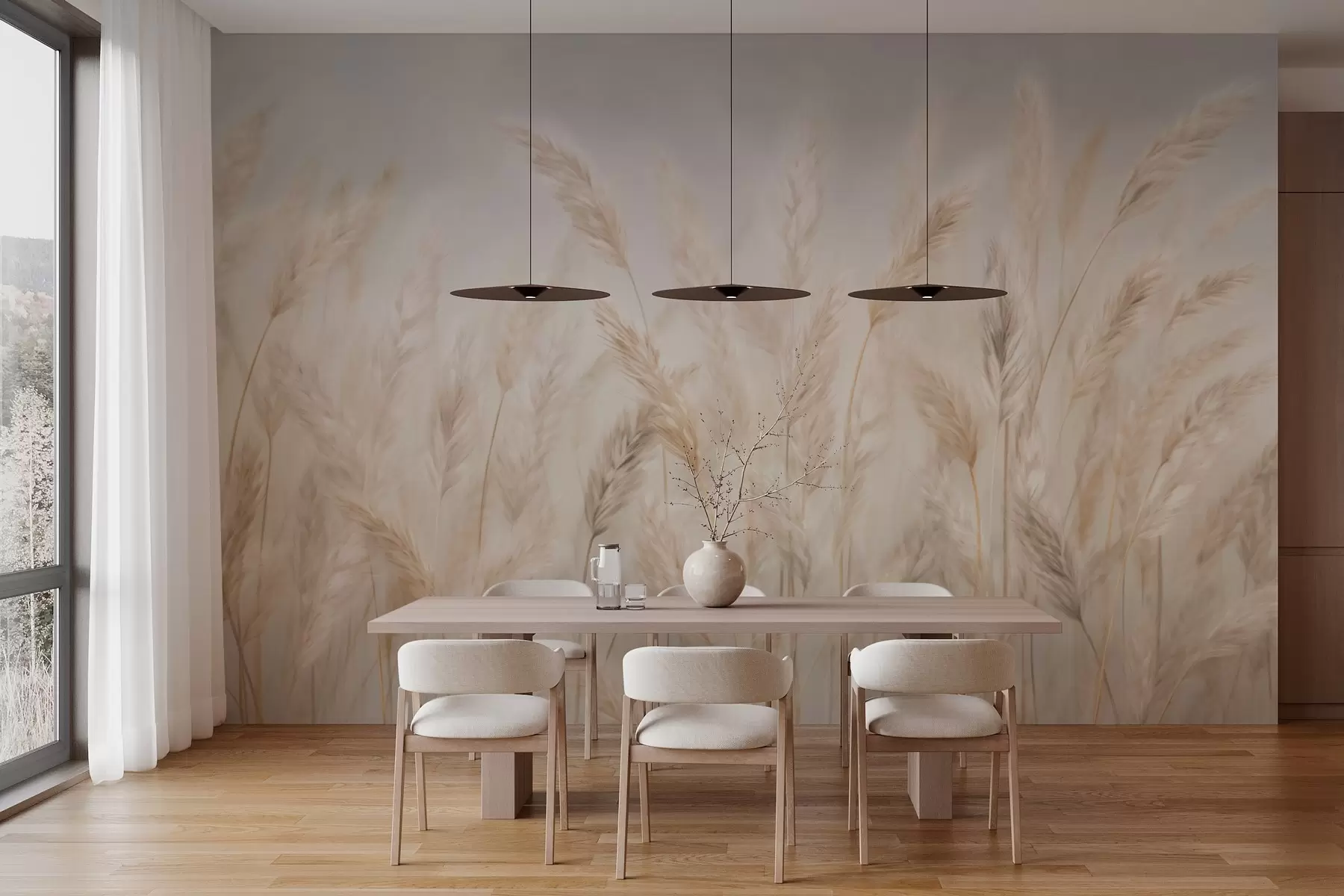 wall murals Spikelets against the blue sky w03530