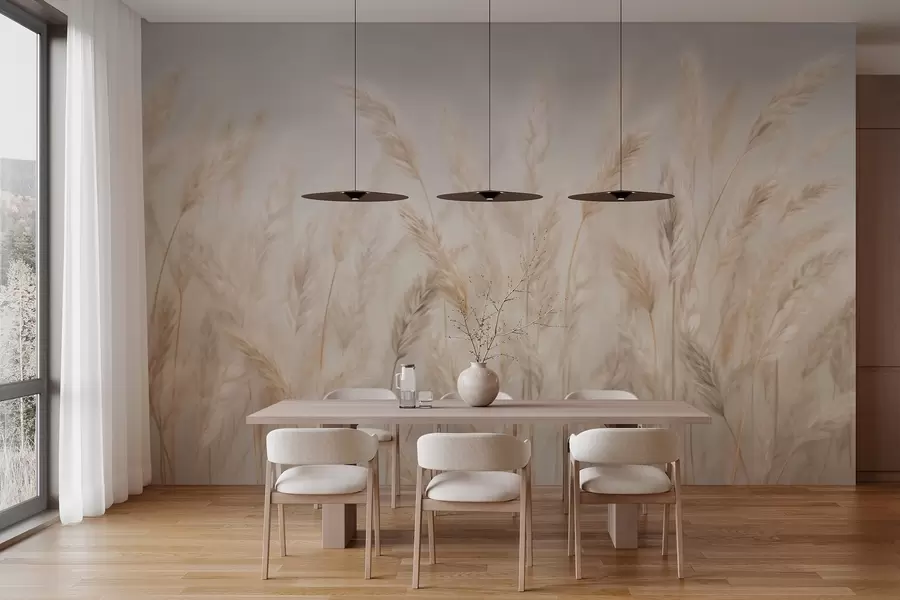 wall murals Spikelets against the blue sky w03530