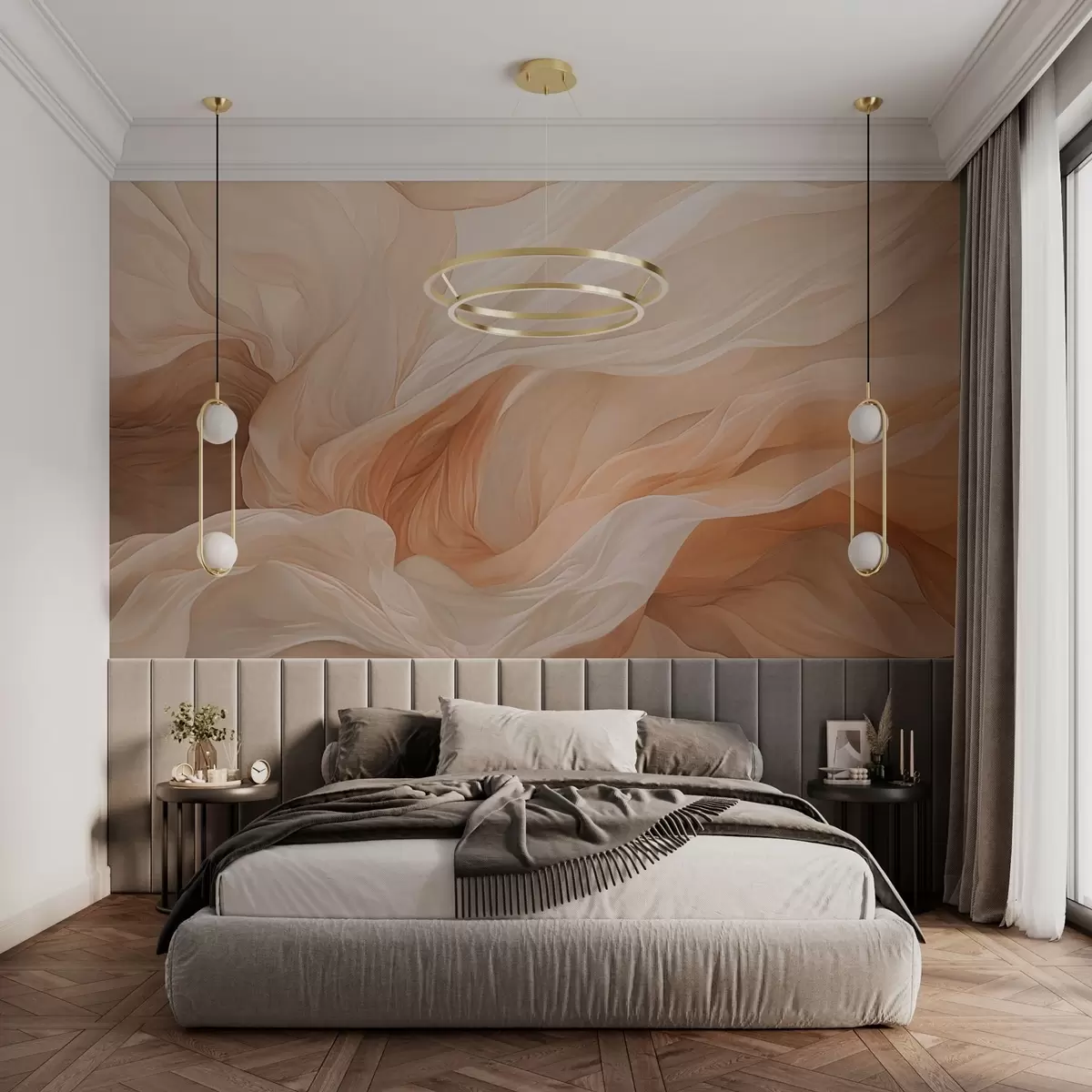 wall murals Abstract design of flying tannin w03533