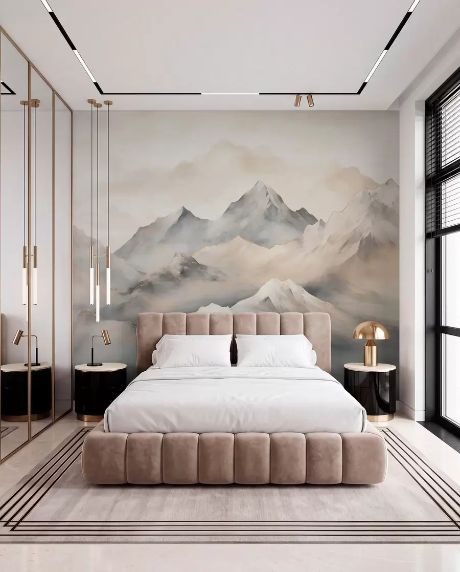 wall murals Peaks in the Clouds w03519
