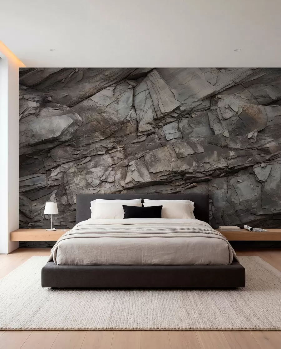 wall murals Painted rock wall w03554