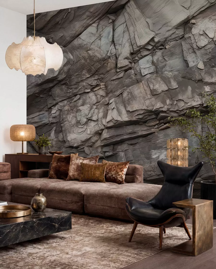 wall murals Painted rock wall w03554