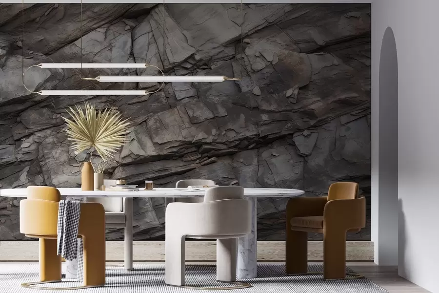 wall murals Painted rock wall w03554