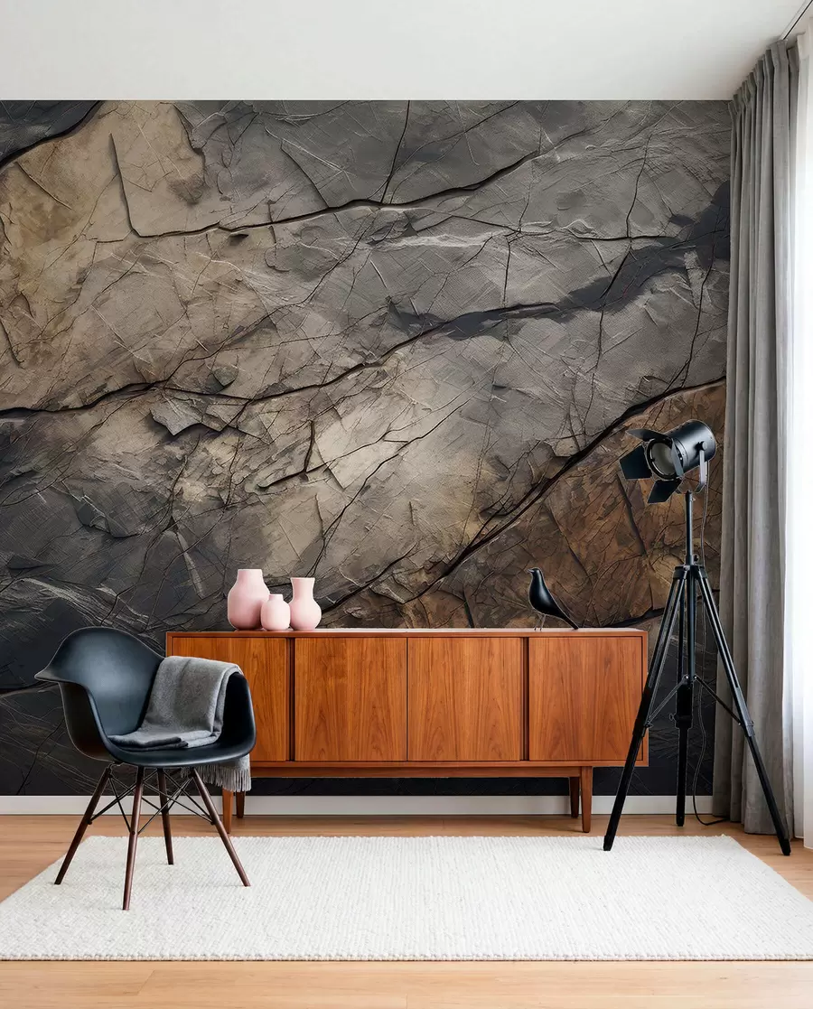 wall murals Painted wall in watercolor w03561