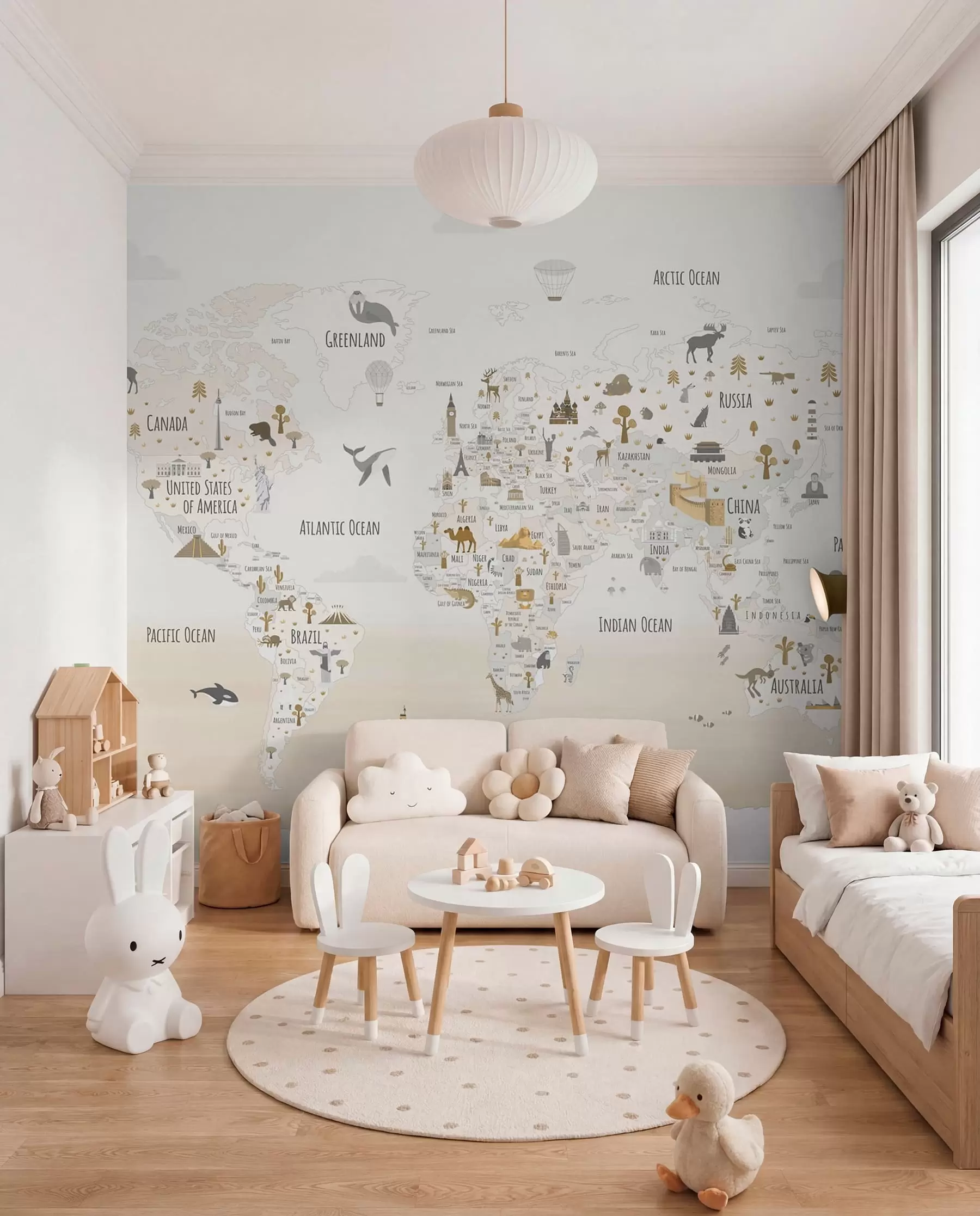wall murals Atlas of Wonders w03410v1