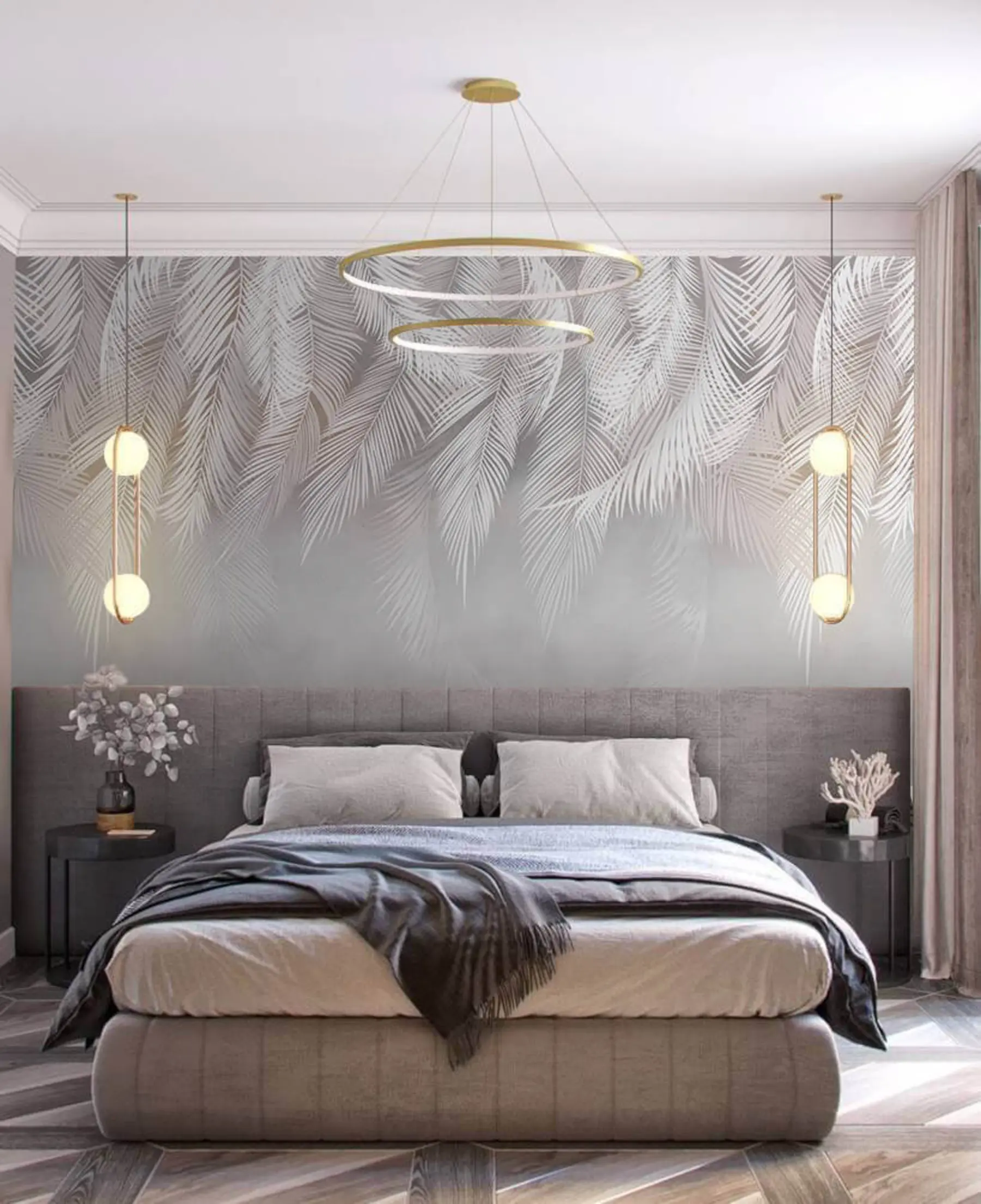 wall murals Hanging leaves u53114
