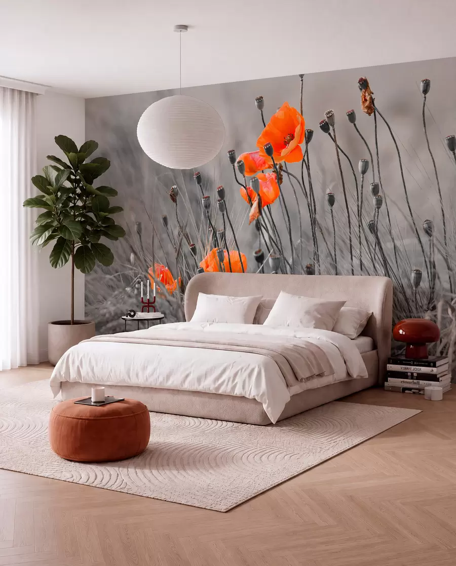 wall murals Field poppies u53411