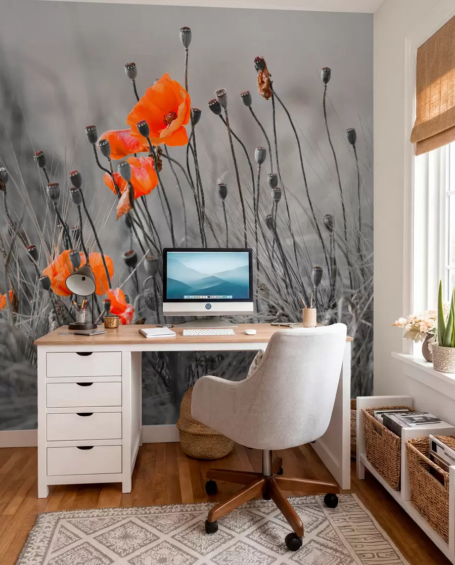 wall murals Field poppies u53411