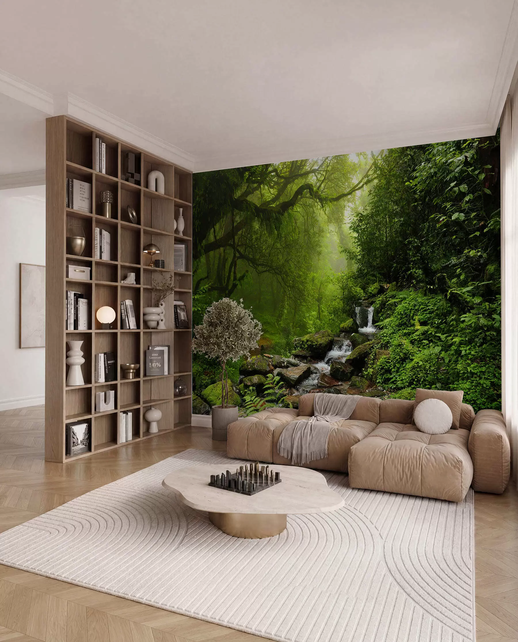 wall murals Hidden Forest Waterfall u53758