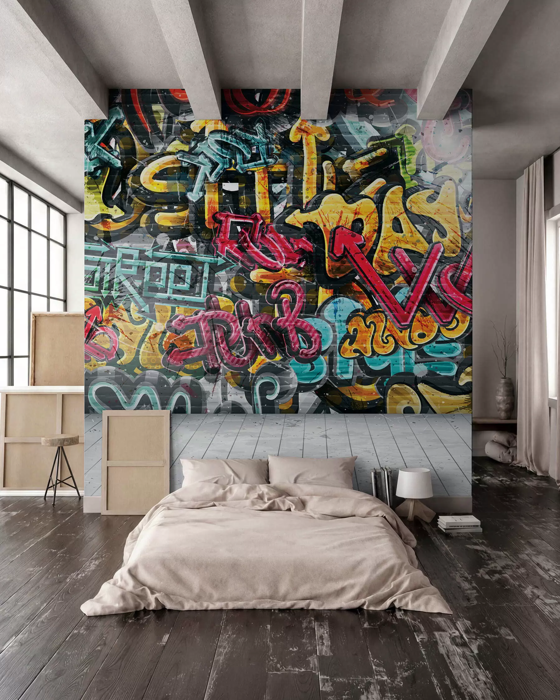 wall murals Graffiti in Full Colour u56045