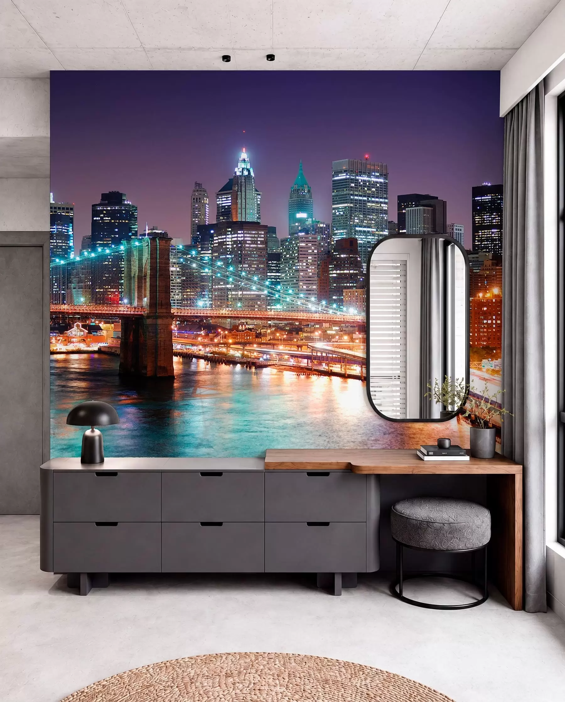 wall murals Brooklyn Bridge, New York u57210
