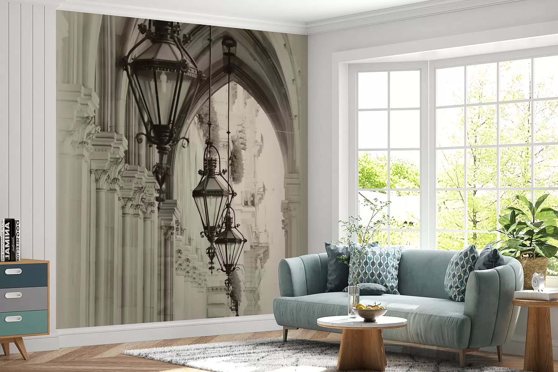 wall murals Street light, lamp e art u57433