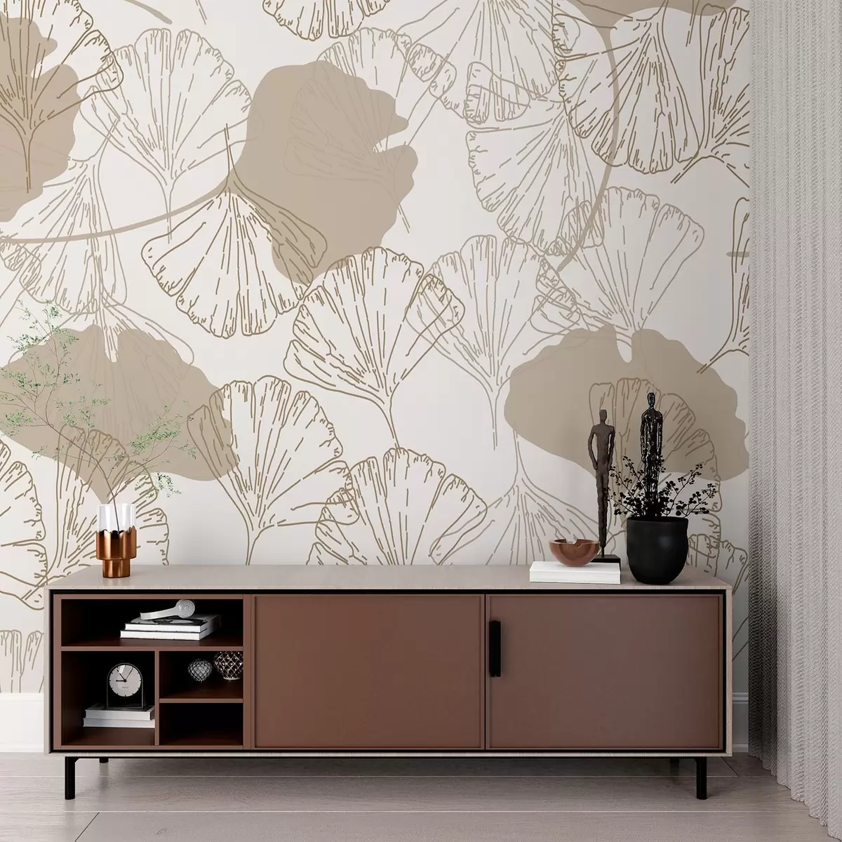 wall murals Botanical pattern w03500v2