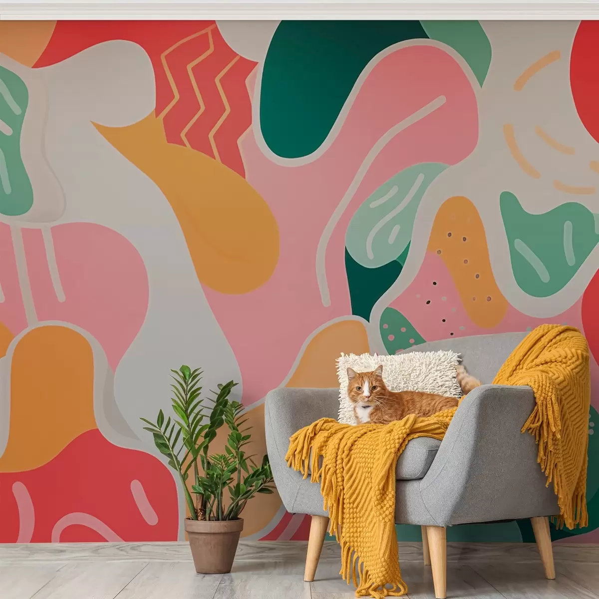 wall murals Abstract composition w03501