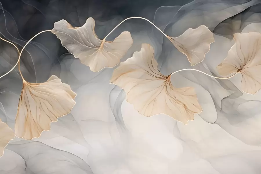 wall murals Abstract image of ginkgo w03511