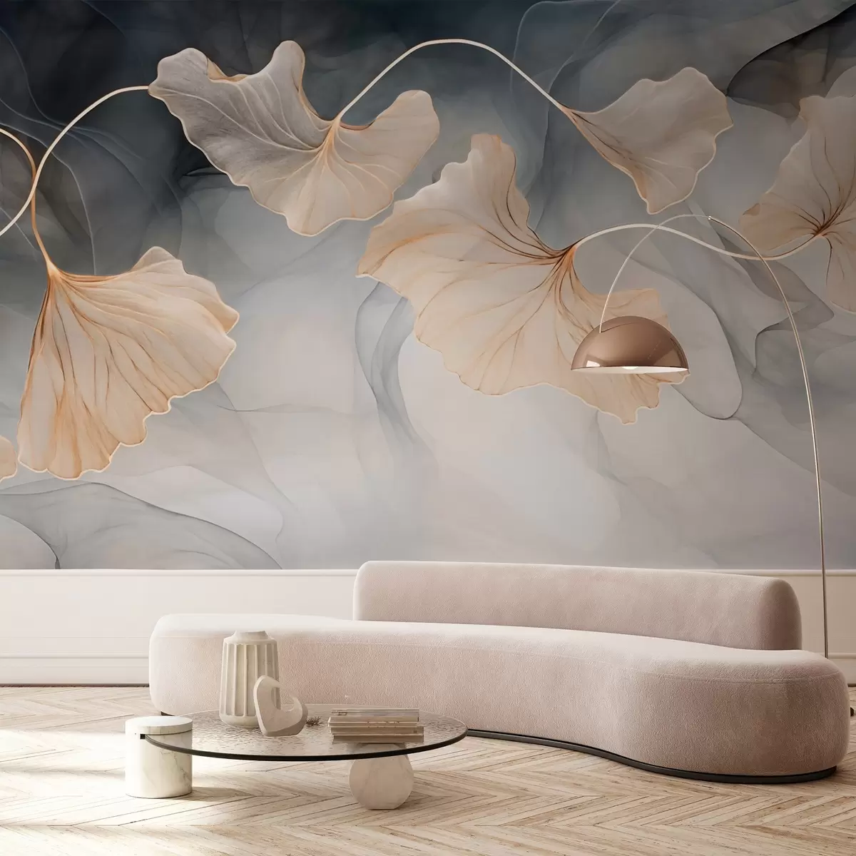 wall murals Abstract image of ginkgo w03511