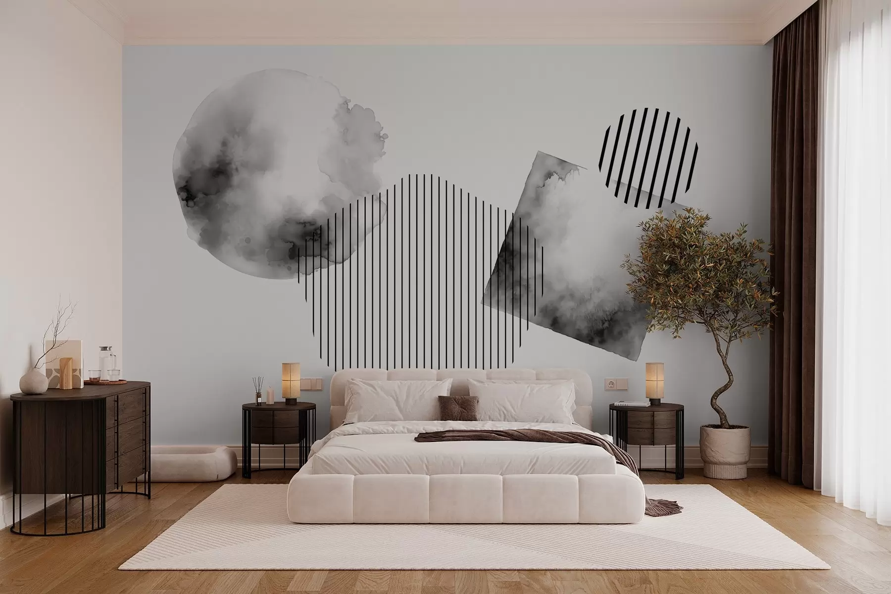 wall murals Spots abstraction w03565