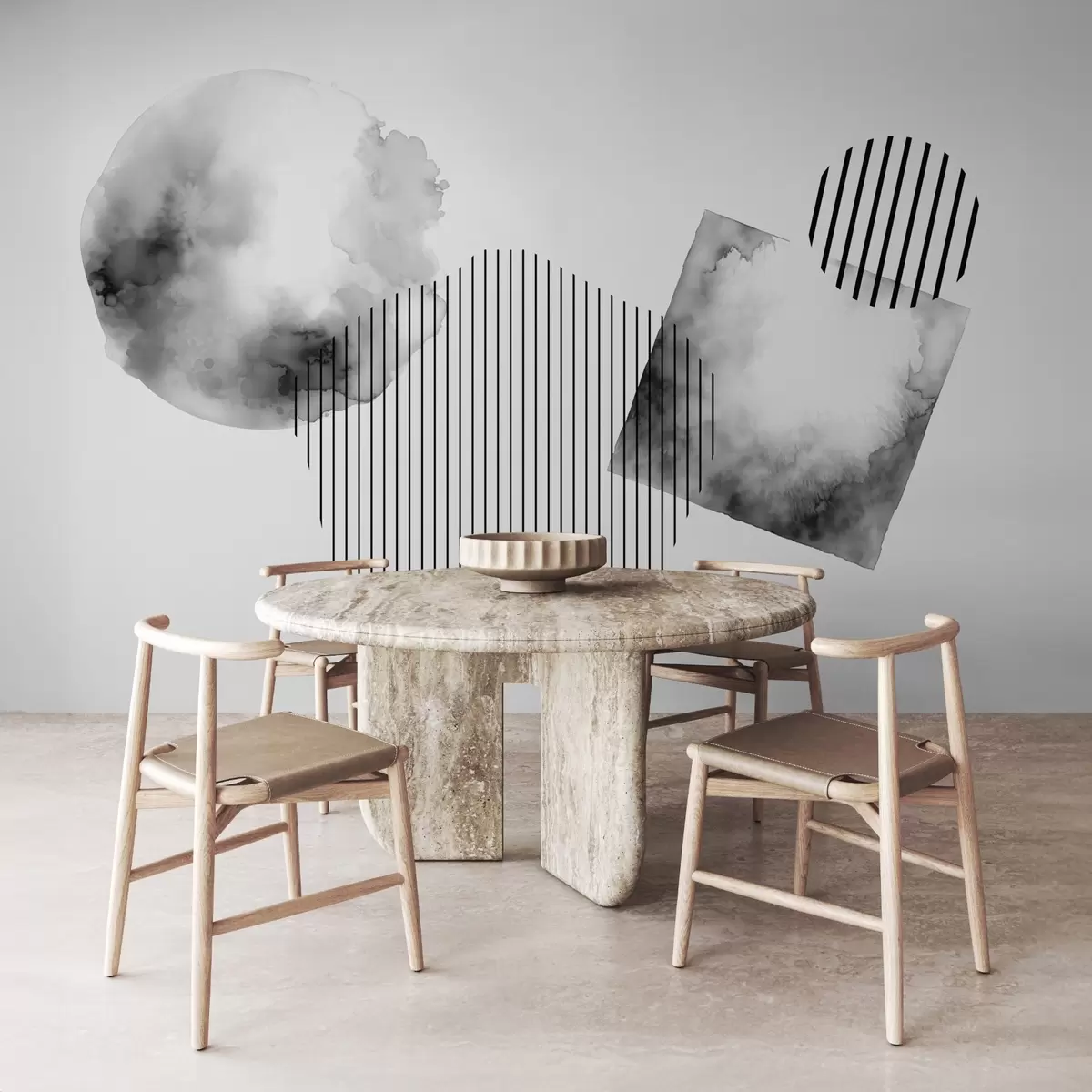 wall murals Spots abstraction w03565